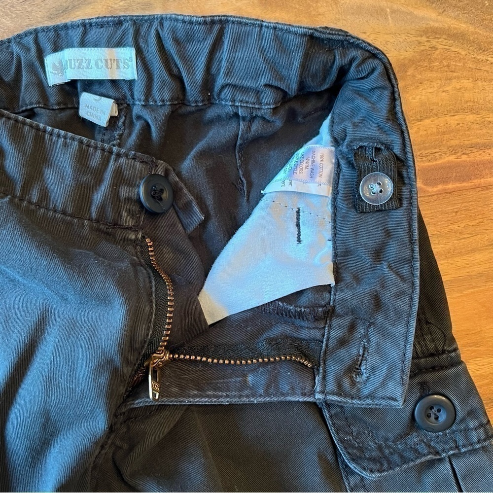 Buzz Cuts Black Cargo Shorts - Picture 5 of 5